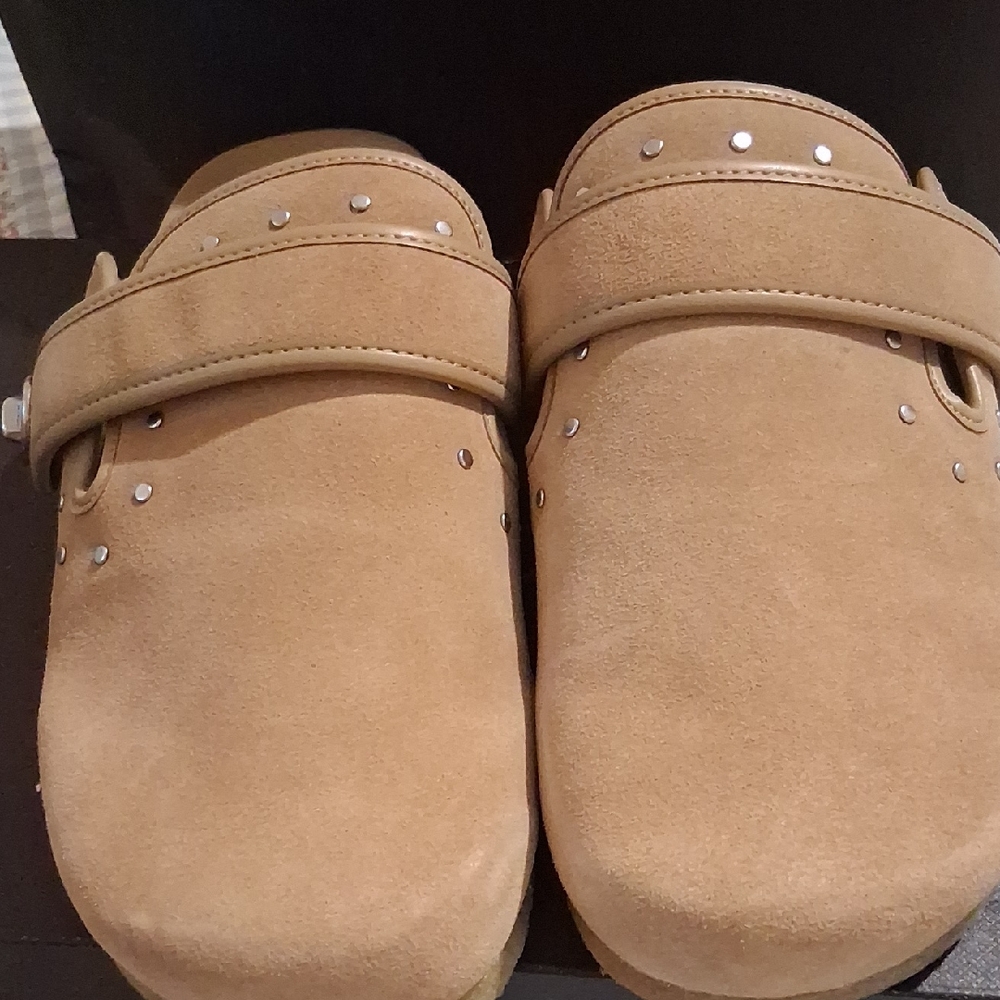 Coach Cream Shearling Mule Slides SOLD